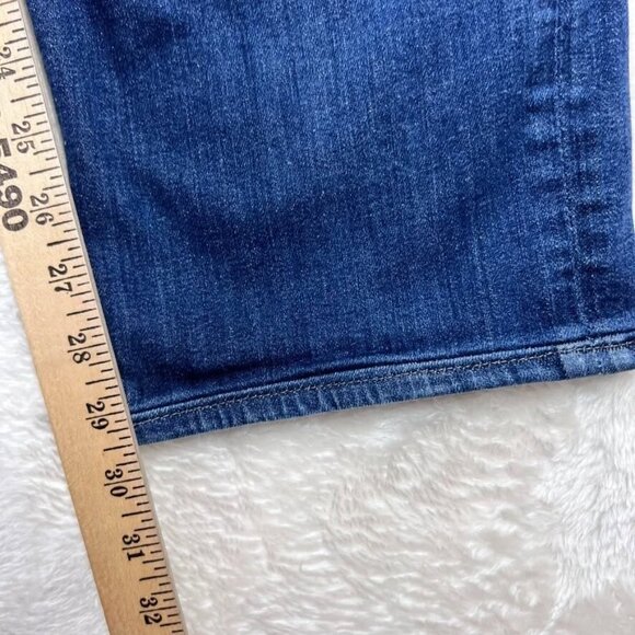 7 For All Mankind Jeans Mens 38 (36x29) Blue Straight Stretch Medium Wash Denim - Picture 5 of 10